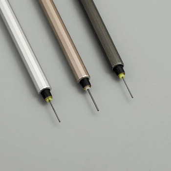 JIANWU 3 τμχ/σετ Απλή μεταλλική υφή Μηχανικό μολύβι 0,5mm 0,7mm Σχέδιο Προωστικό μολύβι Πλαστικό υλικό Αναλώσιμα γραφείου