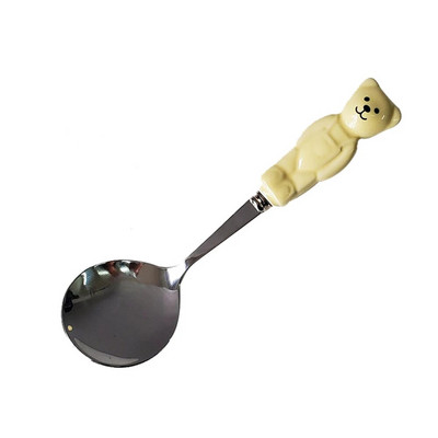 304 Nerūsējošā tērauda kafijas karote arbūzs saldējums karote tējas karote deserta karote dakša bērniem radošs galda piederumu komplekts