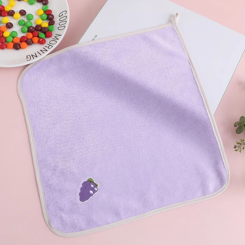 Karikatūra Bērnu dvielis bērnu vannas dvielis mīksts absorbējošs kokvilnas sejas dvielis jaundzimušajiem bērniem veļas lupatiņas salvetes Kabatlakats 30x30cm