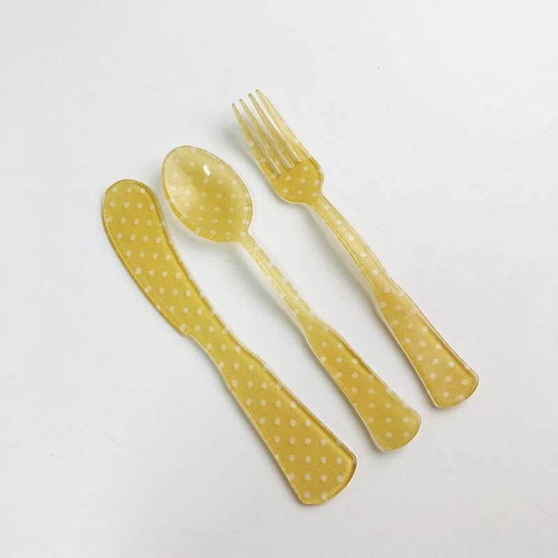 1 rinkinys prancūziško stiliaus Retro languotas desertinis šaukštas šakutė peilis plastikinis arbatos kavos maišymo šaukštas vintažinės gėlės arbatiniai šaukšteliai indų rinkiniai