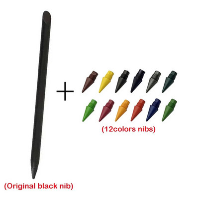 13 gab. Metāla mūžīgais zīmulis skices rīks 12 krāsu uzgaļi Skolas mākslas glezna Krāsains beztintes zīmulis Neierobežots rakstīšanas skaits, jauki piederumi