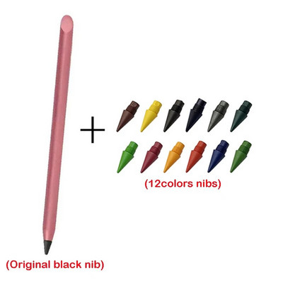 13 gab. Metāla mūžīgais zīmulis skices rīks 12 krāsu uzgaļi Skolas mākslas glezna Krāsains beztintes zīmulis Neierobežots rakstīšanas skaits, jauki piederumi