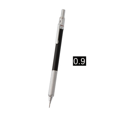 Zemas kvalitātes centra mākslas zīmulis 0,3,0,5,0,7,0,9 mm automātiska dizaina zīmuļa gravitācijas zīmēšana, mehānisks metāls ar augstu rakstīšanu