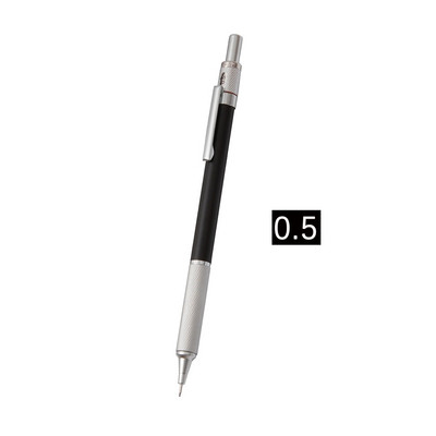 Zemas kvalitātes centra mākslas zīmulis 0,3,0,5,0,7,0,9 mm automātiska dizaina zīmuļa gravitācijas zīmēšana, mehānisks metāls ar augstu rakstīšanu