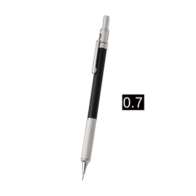 Zemas kvalitātes centra mākslas zīmulis 0,3,0,5,0,7,0,9 mm automātiska dizaina zīmuļa gravitācijas zīmēšana, mehānisks metāls ar augstu rakstīšanu