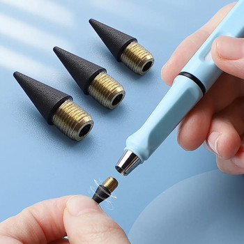 Нова технология Безкрайни моливи Без заточване Вечни моливи Без мастило Kawaii Неограничени химикалки Училищни канцеларски материали