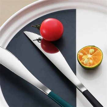 Φορητό σετ μαχαιροπήρουνων Χρυσό μαχαίρι Πιρούνι κουτάλι Chopsticks από ανοξείδωτο ατσάλι Σετ επιτραπέζια σκεύη με θήκη σκεύη για ταξίδι στην κουζίνα