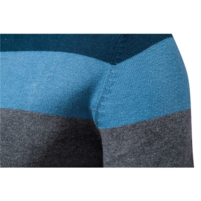 Pulóver Férfi Pulóver Őszi pamut O-nyakú pulóverek Férfi Téli Meleg Csíkos Jersey Férfi Pulóverek Pulóverek Fiú Nagy méretű 4XL póló