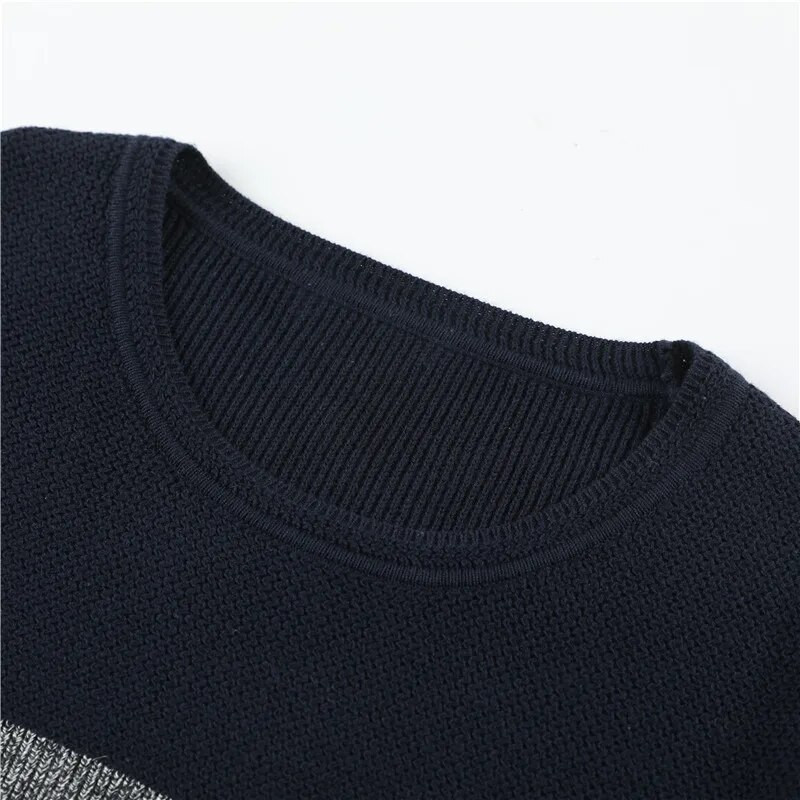 Biezs džemperis džemperis vīriešu rudens kvalitatīvs plāns džemperis, topi Džemperis Vīriešu trikotāža Vīriešu ziemas svītrains džemperis zēnu džemperis T-krekls