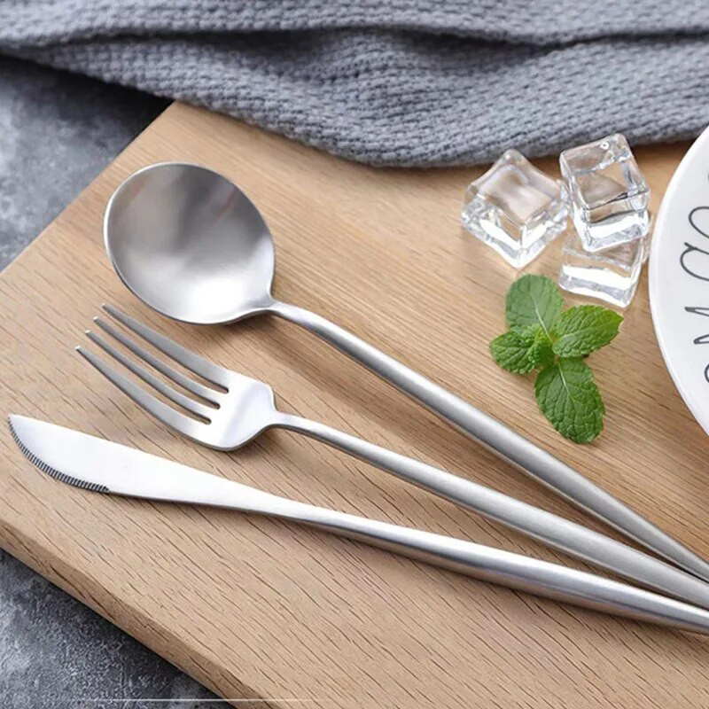 4 tk sööginõude komplekt roostevabast terasest nuga kahvel lusikas söögiriistade komplekt Gold Western lauanõude köögihõbeda komplekt söögiriistade komplekt