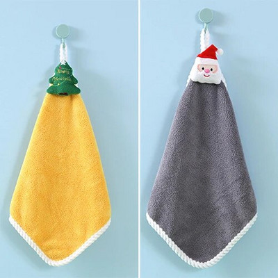 Naujas Navidad Kalėdinis rankšluostis Kalėdų dekoras Raudonas Kalėdų Senelis Naujieji 2022 metai Dovana namuose Vonios plovimas Rankšluostis audinys Vyras Moteris