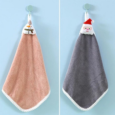 Naujas Navidad Kalėdinis rankšluostis Kalėdų dekoras Raudonas Kalėdų Senelis Naujieji 2022 metai Dovana namuose Vonios plovimas Rankšluostis audinys Vyras Moteris