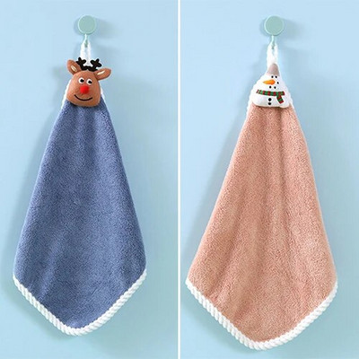 Naujas Navidad Kalėdinis rankšluostis Kalėdų dekoras Raudonas Kalėdų Senelis Naujieji 2022 metai Dovana namuose Vonios plovimas Rankšluostis audinys Vyras Moteris