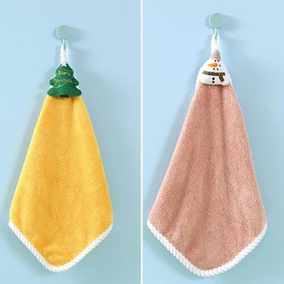 Naujas Navidad Kalėdinis rankšluostis Kalėdų dekoras Raudonas Kalėdų Senelis Naujieji 2022 metai Dovana namuose Vonios plovimas Rankšluostis audinys Vyras Moteris