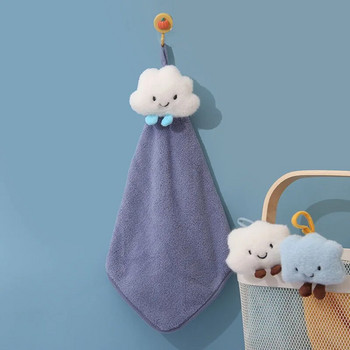 Cartoon Rabbit Cloud Wipe Πετσέτα χεριών Μαλακό παχύρρευστο Coral Fleece Super απορροφητικό γρήγορο στέγνωμα για παιδιά Πετσέτες Terry Κουζίνα Μπάνιο