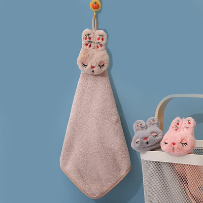 Karikatūra Trusis Cloud Wipe Roku dvielis Mīksts Biezs Koraļļu Fleece Super Uzsūcošs Ātri Izžūst Bērni Frotē Dvieļi Virtuve Vannas istaba