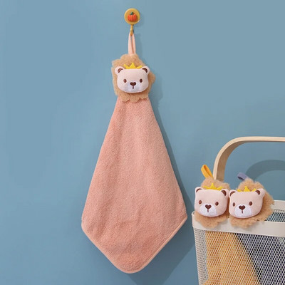 Karikatūra Trusis Cloud Wipe Roku dvielis Mīksts Biezs Koraļļu Fleece Super Uzsūcošs Ātri Izžūst Bērni Frotē Dvieļi Virtuve Vannas istaba