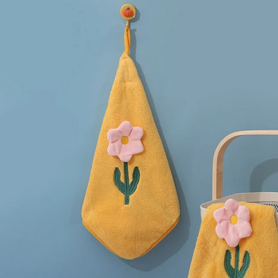 Karikatūra Trusis Cloud Wipe Roku dvielis Mīksts Biezs Koraļļu Fleece Super Uzsūcošs Ātri Izžūst Bērni Frotē Dvieļi Virtuve Vannas istaba