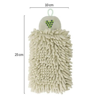 Шенилни кърпи за ръце Кухня Баня Топка за кърпи за ръце с халки за окачване Бързосъхнещи меки абсорбиращи кърпи от микрофибър