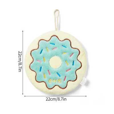 Kawaii Cartoon rankšluostis Koralinis aksominis rankų audinys Vandenį sugeriantis Minkštas vonios rankšluostis Skrudintos formos virtuvės vonios kambarys 핸드타올