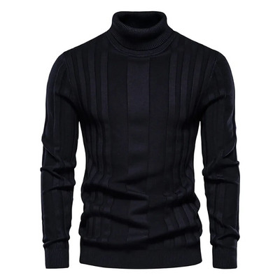 Πουλόβερ AIOPESON Slim Fit Ανδρικά ζιβάγκο Casual Basic Μονόχρωμο Ανδρικό πουλόβερ ζεστό ριγέ Νέα Ανδρικά πουλόβερ χειμωνιάτικης μόδας