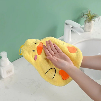 Cartoon Duck Bear Πετσέτες Χεριών Μικροϊνών Απορροφητικό Μαλακό Παιδικό Χαριτωμένο Πετσέτα Μαντήλι Κουζίνας Μπάνιου Πιάτων για το Σπίτι