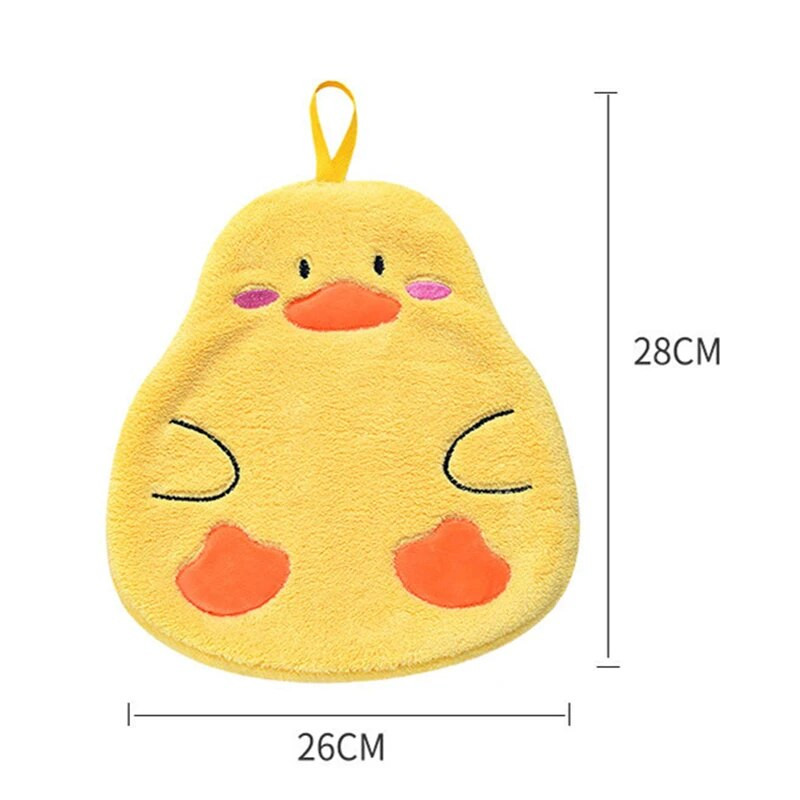 Crtani patka medvjed Ručnici za ruke Mekani upijajući mikrovlakani Dječji slatki ručnik Rupčić Kuhinja Kupaonica Krpa za suđe Za dom