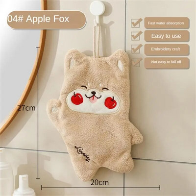 1 db kétrétegű vastagított kéztörlő golftörölköző gyerekeknek aranyos rajzfilm nedvszívó, gyorsan száradó háztartási kéztörlő