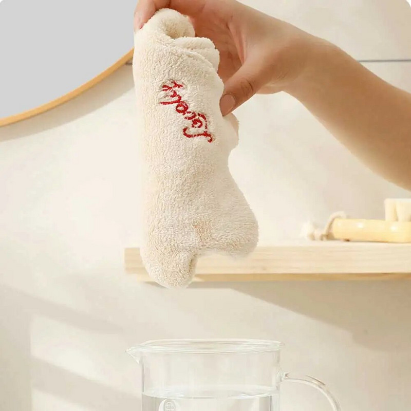 1 db kétrétegű vastagított kéztörlő golftörölköző gyerekeknek aranyos rajzfilm nedvszívó, gyorsan száradó háztartási kéztörlő