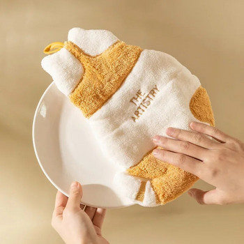 Микрофибърна сладка котешка кърпа за ръце Супер абсорбираща кухненска кърпа Високоефективна кърпа за почистване на съдове Кухненски инструменти за дете