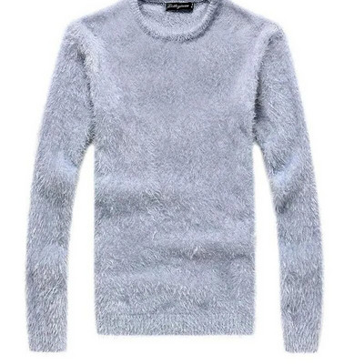 2023. gada jauns vīriešu džemperis rudens ziema mīksts silts džemperis V veida kakla izgriezumā, elastīgs trikotāžas džemperis, pūkains augšējais jauno vīriešu apģērbs MY746