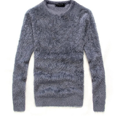 2023. gada jauns vīriešu džemperis rudens ziema mīksts silts džemperis V veida kakla izgriezumā, elastīgs trikotāžas džemperis, pūkains augšējais jauno vīriešu apģērbs MY746