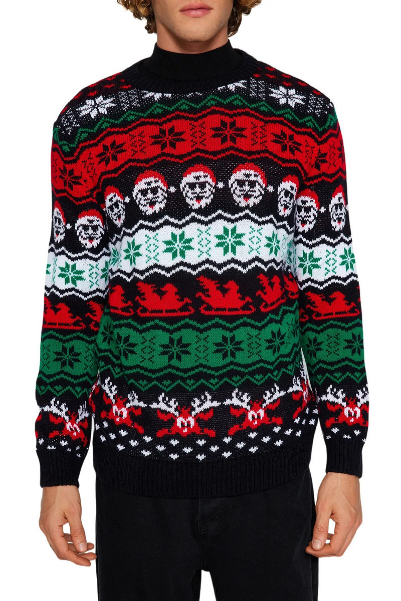 Trendyol Vyriškas kalėdinis džemperis ilgomis rankovėmis