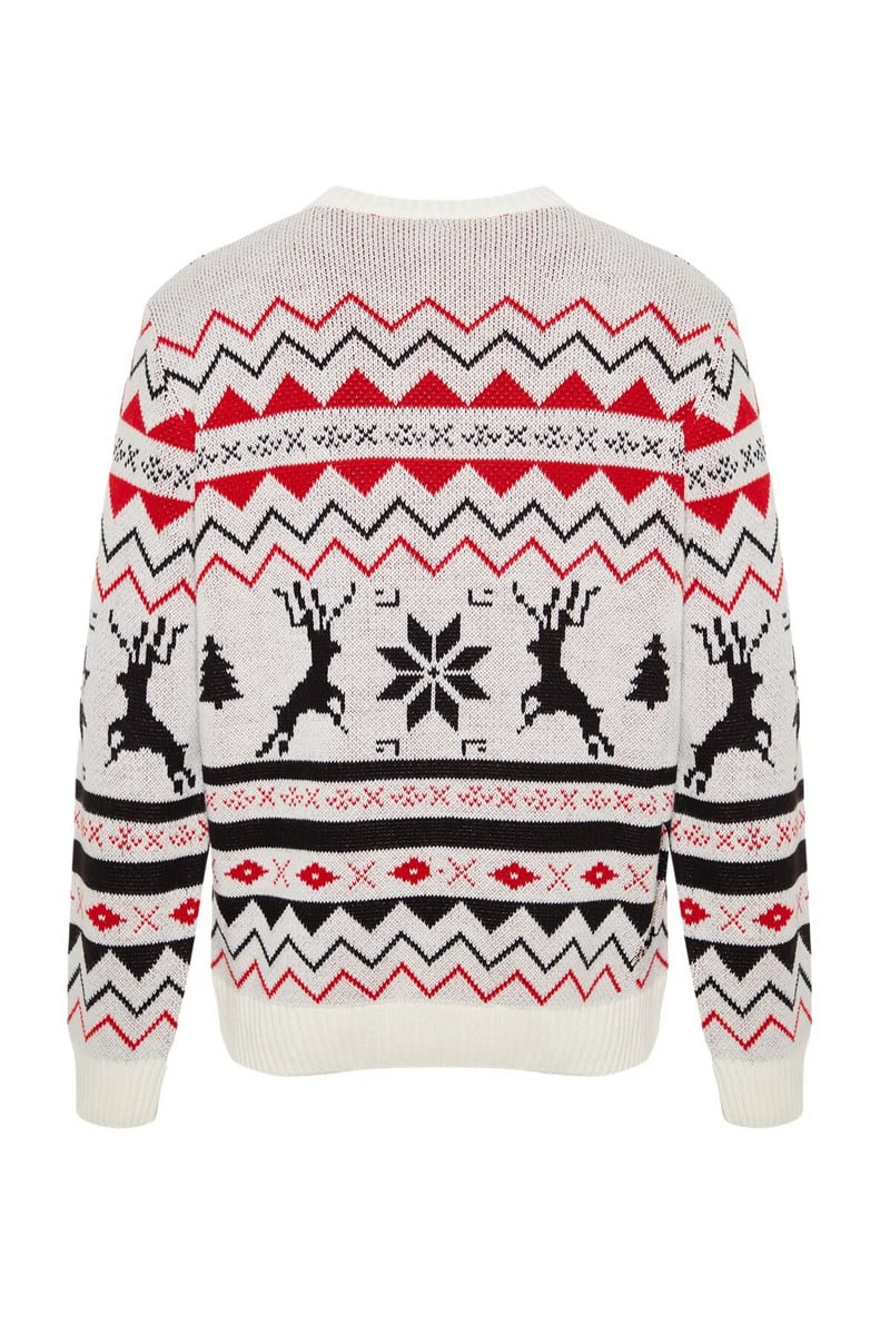 Trendyol Vyriškas kalėdinis džemperis ilgomis rankovėmis