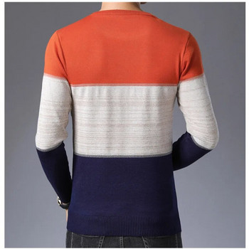 TFETTERS 2023 Επώνυμα ανδρικό πουλόβερ πουλόβερ ανδρικά πλεκτά ριγέ πουλόβερ Ανδρικά πλεκτά ρούχα Χειμερινά λεπτά πουλόβερ ανδρικά