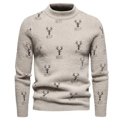 „Trend“ vyriškas naujas, audinės imitacijos megztinis Minkštas ir patogus madingas šiltas megztinis megztinis, megztinis TOPS
