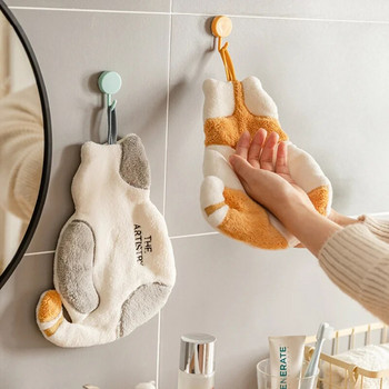 Πετσέτα χεριών για παιδί χαριτωμένη γάτα Super απορροφητική πετσέτα κουζίνας από μικροΐνες Υψηλής απόδοσης επιτραπέζια σκεύη Καθαρισμός πετσετών κουζίνας Εργαλεία κουζίνας