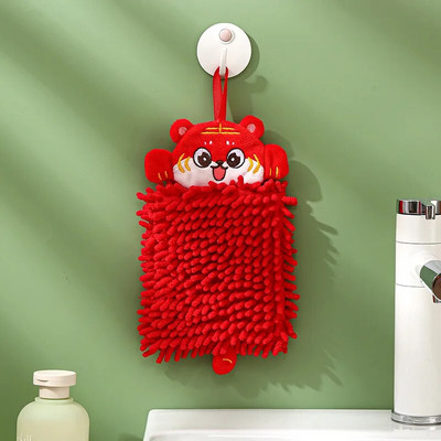 Πετσέτες χεριών κινουμένων σχεδίων για το σπίτι μαλακό κέντημα σενίλ με σούπερ απορροφητικό οικολογικό πανί σκουπίσματος πετσέτες μπάνιου κουζίνας