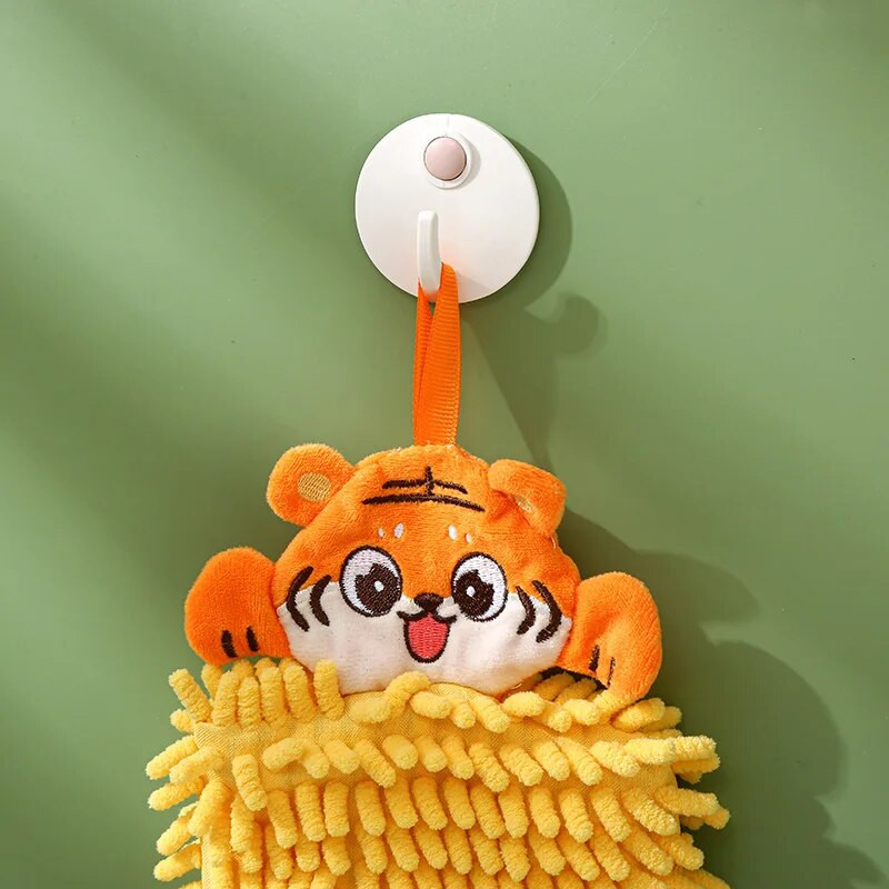 Πετσέτες χεριών κινουμένων σχεδίων για το σπίτι μαλακό κέντημα σενίλ με σούπερ απορροφητικό οικολογικό πανί σκουπίσματος πετσέτες μπάνιου κουζίνας