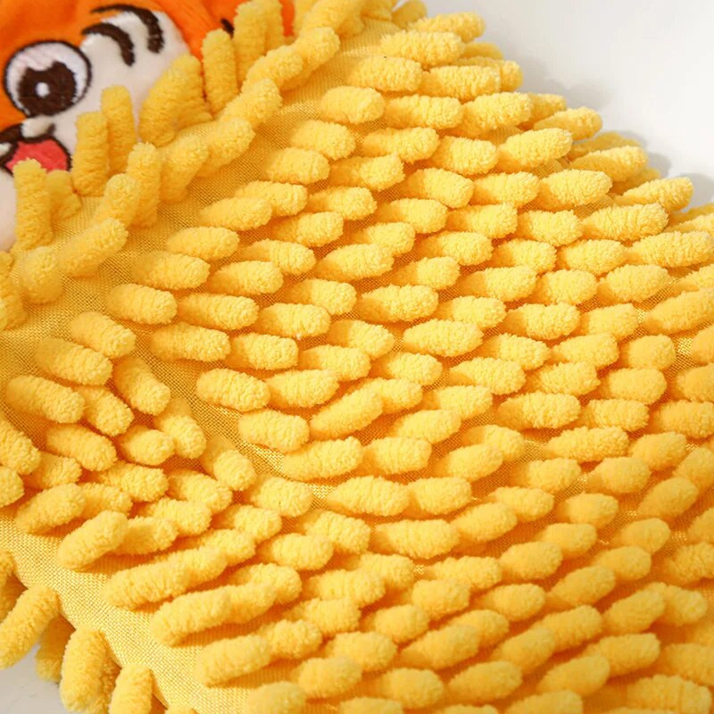 Πετσέτες χεριών κινουμένων σχεδίων για το σπίτι μαλακό κέντημα σενίλ με σούπερ απορροφητικό οικολογικό πανί σκουπίσματος πετσέτες μπάνιου κουζίνας