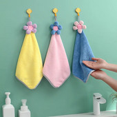 Koraļļu vilnas sauso matu roku dvielis Saules ziedu virtuve Vannas istaba Ātri žūstošs, mīksts, absorbējošs kabatlakats Ādai draudzīgi frotē dvieļi