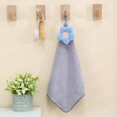 Koraļļu vilnas sauso matu roku dvielis Saules ziedu virtuve Vannas istaba Ātri žūstošs, mīksts, absorbējošs kabatlakats Ādai draudzīgi frotē dvieļi