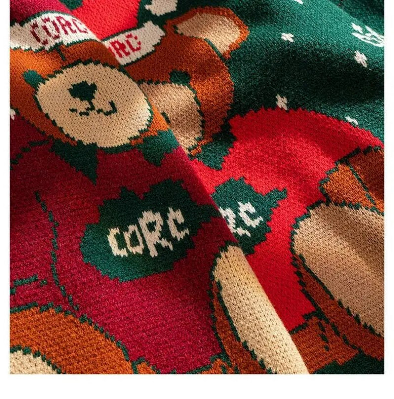 neglīts Ziemassvētku džemperis Trikotāžas Džemperi Vīriešiem Puloveri Luksusa Y2k Vintage Jauns Džemperis Ziemas Kokvilna Silts Vīriešu Apģērbs Harajuku