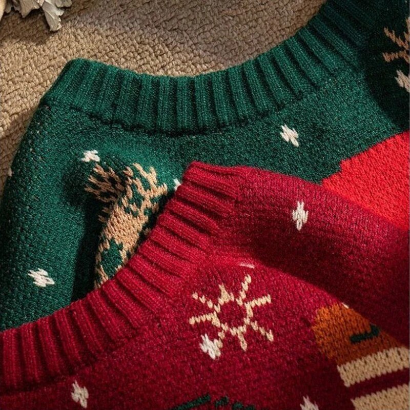 neglīts Ziemassvētku džemperis Trikotāžas Džemperi Vīriešiem Puloveri Luksusa Y2k Vintage Jauns Džemperis Ziemas Kokvilna Silts Vīriešu Apģērbs Harajuku