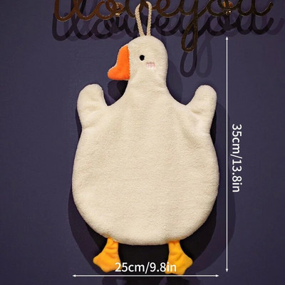 INS Duck Roku dvieļi Virtuves Vannas istaba Ātri Dry Dry Mīksts Uzsūcošs Bērniem Roku Dvielis Mīksts Pieskāriens Roku Tīrīšanas Dvielis