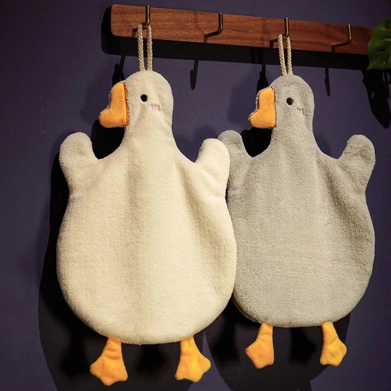 INS Duck Roku dvieļi Virtuves Vannas istaba Ātri Dry Dry Mīksts Uzsūcošs Bērniem Roku Dvielis Mīksts Pieskāriens Roku Tīrīšanas Dvielis