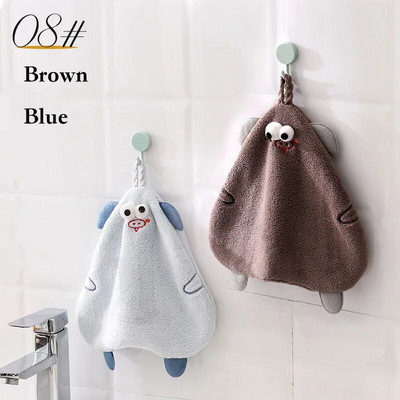 Radošs divslāņu multfilmas cūku roku dvielis Mīksts koraļļu samta virtuves vannas istabas tīras salvetes drānas, absorbējošas ātri žūstoši dvieļi