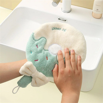 1 ΤΕΜ Cartoon Cute πετσέτα χεριών Απορροφητικό χρώματος που ταιριάζει με το νερό Μαντήλι Οικιακής κουζίνας Μαντηλάκι τουαλέτας