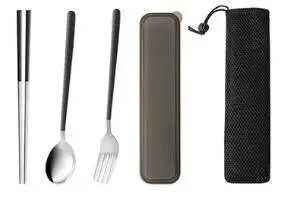 3GAB/DAUDZ Nerūsējošā tērauda galda piederumu komplekts Vakariņu irbulīši, dakšiņas karotes galda piederumu komplekts ar dāvanu kastīti Dropshipping XB 039