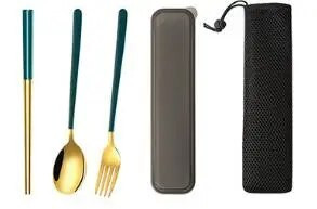 3GAB/DAUDZ Nerūsējošā tērauda galda piederumu komplekts Vakariņu irbulīši, dakšiņas karotes galda piederumu komplekts ar dāvanu kastīti Dropshipping XB 039